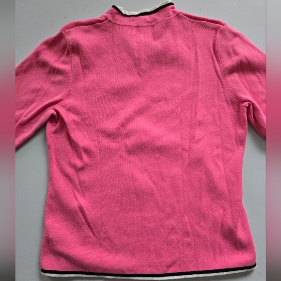 Hampshire Studio Pink V-Neck Sweater – Size L – Soft and Comfortable - Picture 4 of 4